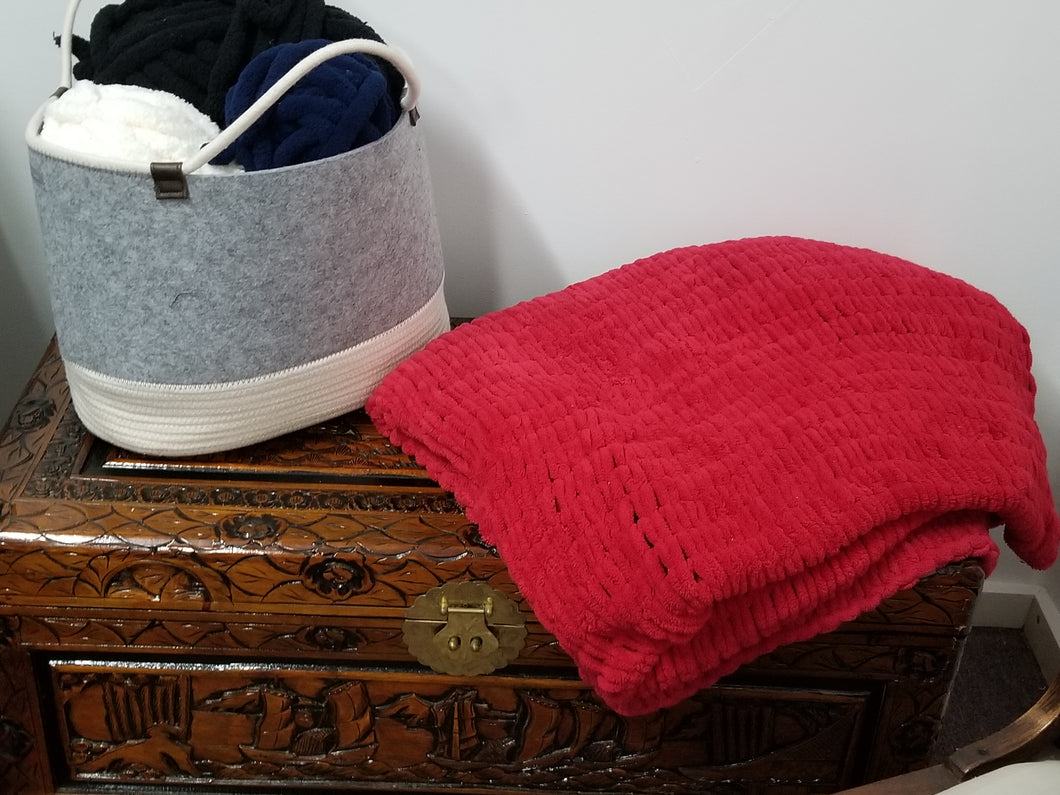 Hand knit blanket (Thin)