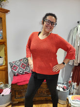 Load image into Gallery viewer, Fun for Fall Open Knit Top
